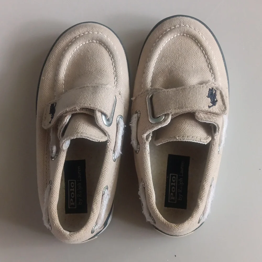 Polo canvas boat shoes